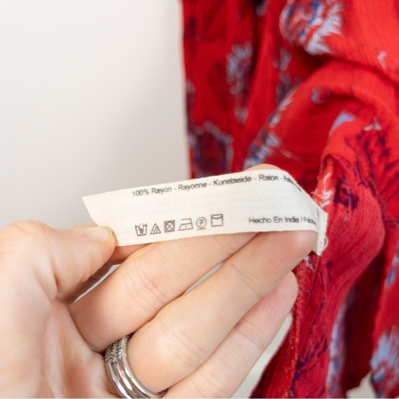 Intimately Free People Red Floral Garden Party Maxi Dress - Picture 4 of 11